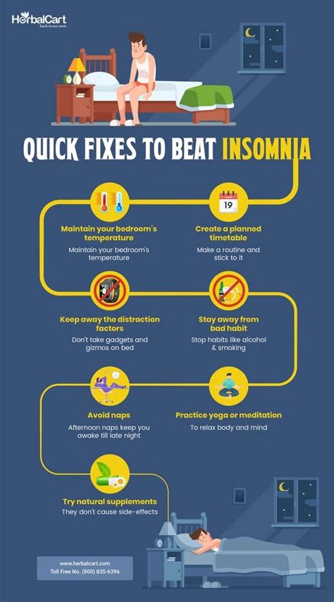 10 Tips To Beat Insomnia Infographic