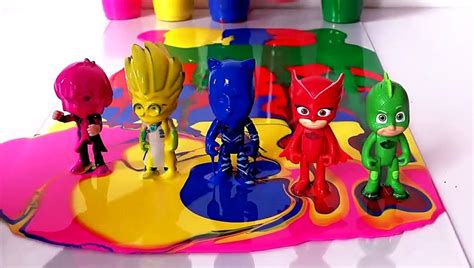Learn Colors With Animal Pjmasks Wrong Heads Learn Colors With Pj