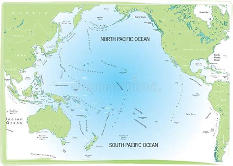 Ocean Pacific Map Ocean Pacific Map Green And Blue Ad Map