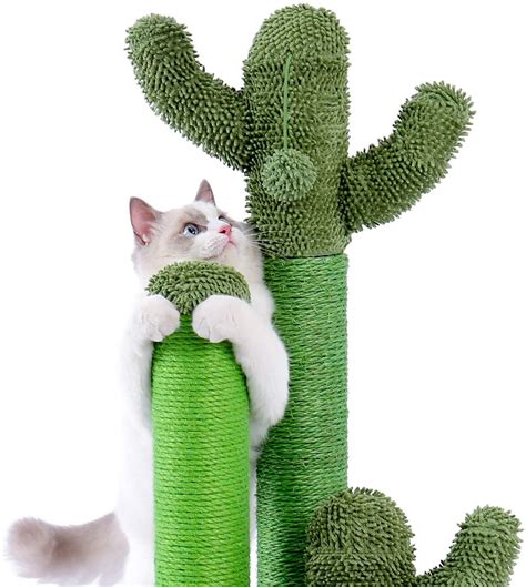 Cat Scratching Post Cactus Cat Scratcher Modern Cat Tower Etsy