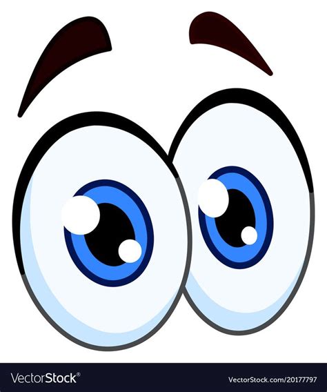 Vector Cartoon Pair Of Eyes Download A Free Preview Or High Quality