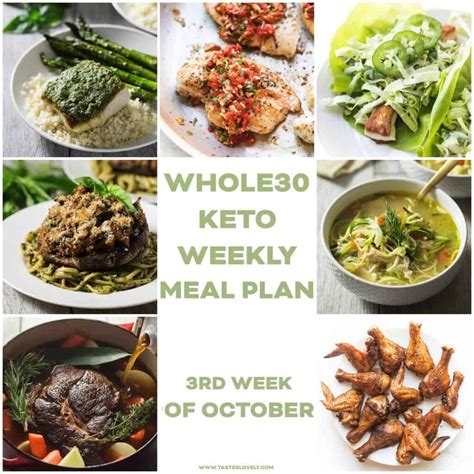 Whole30 Keto Weekly Meal Plan October Week 3 Tastes Lovely