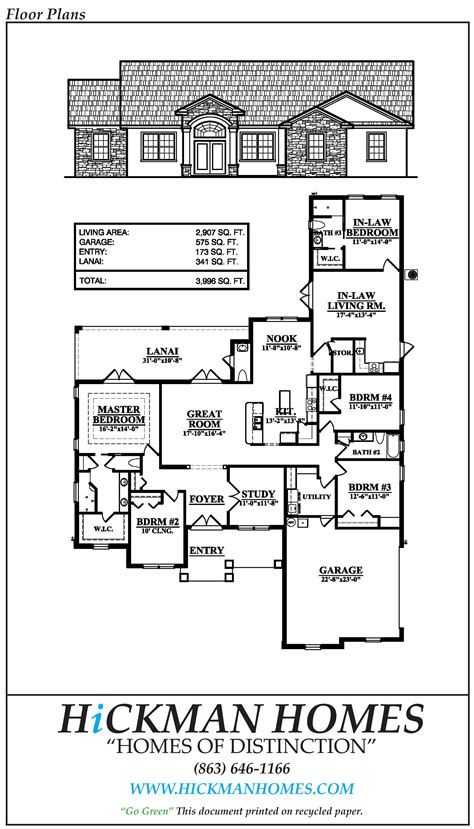 Floor plans with mother in law suites & apartments. New Floor Plan Inlaw Suite 2907 Sq Ft Living Area 4 ...