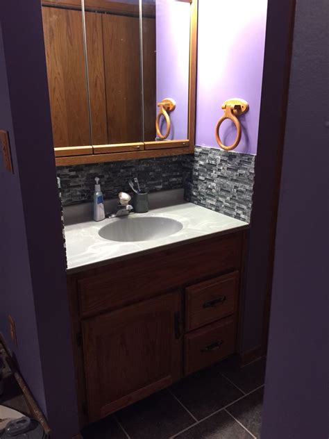 And some folks don't like using the sink/vanity if the bath is humid from a recent shower. Sink in bedroom with back splash (With images) | Sink ...