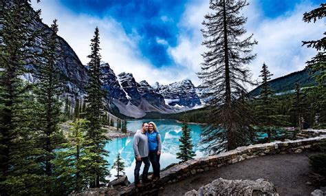 Summer And Joshua At Moraine Lake In Banff National Park Item 2