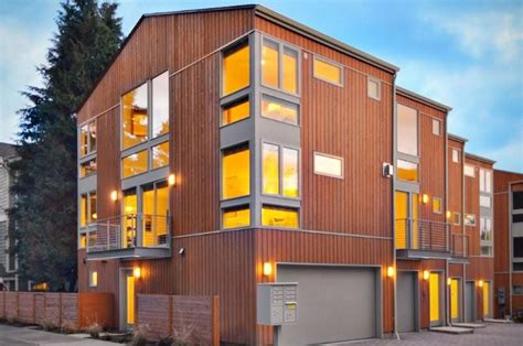 Townhome Architecture 4 Plex Modern Townhouse Townhouse
