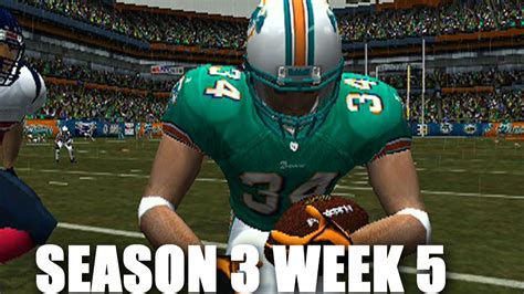 The Fumbles Madden 2004 Dolphins Franchise Vs Texans S3w5 Youtube