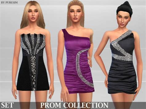 The Sims Resource Prom Dresses Set By Puresim Sims 4 Downloads