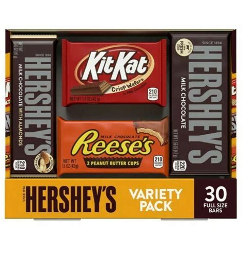 Hersheys Chocolate Variety Pack 30 Count For Sale Online Ebay
