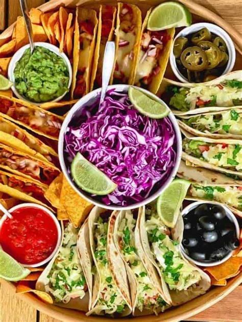 Mexican Taco Board The Yummy Bowl
