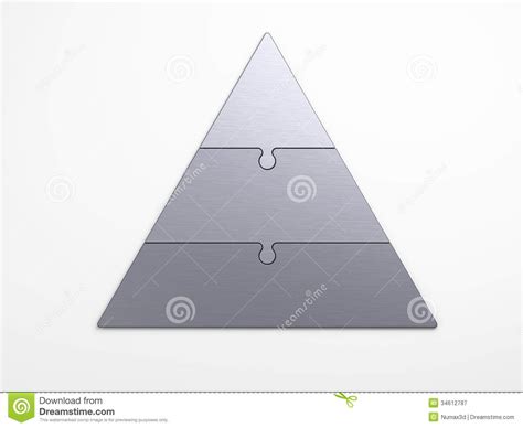 Hierarquia Piramidal Do Metal Ilustração Stock Ilustração De