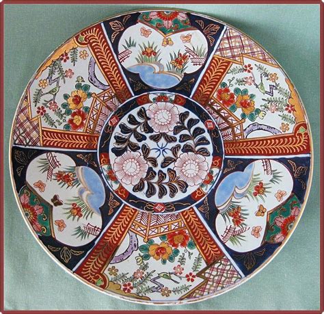 Lovely Handpainted Imari Pottery Bowl Plate Made In Japan