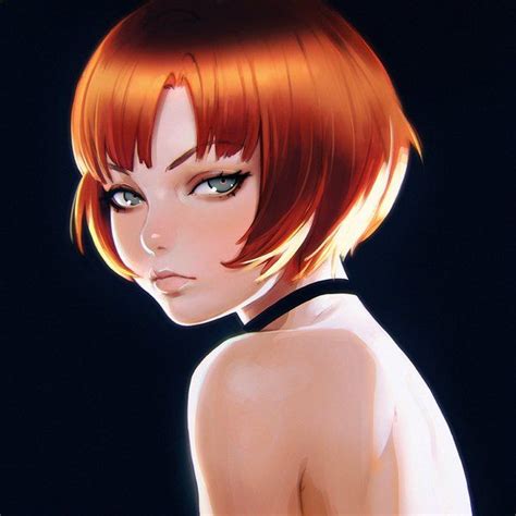 Anime Picture Original Kr0npr1nz Single Blush Short Hair Looking At