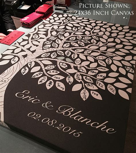 Sign guest book with a thumbprint. Alternative Guest Book Tree Wedding Guest Book Ideas