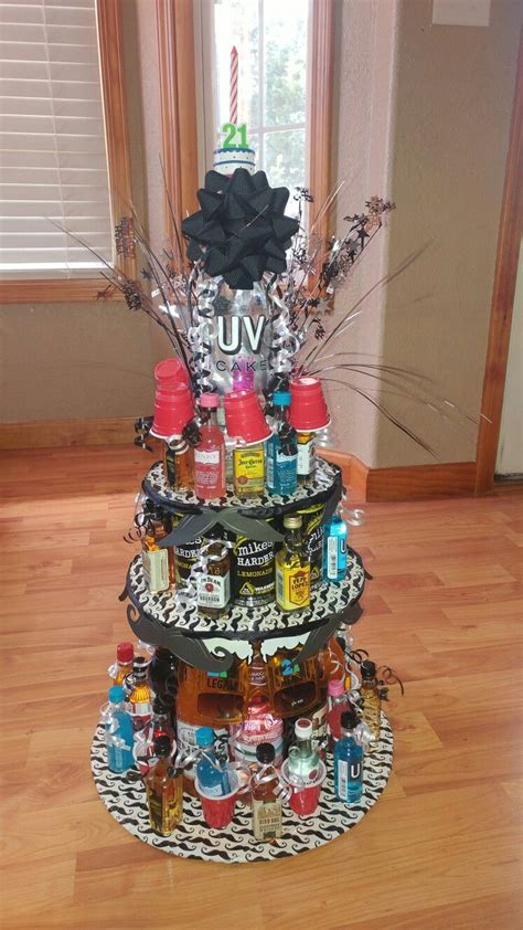 How To Make A 21st Birthday Alcohol Cake Cake Walls