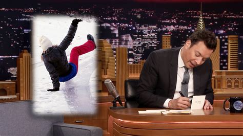 Watch The Tonight Show Starring Jimmy Fallon Highlight Thank You Notes Polar Vortex Icy
