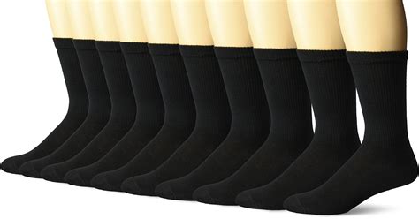 Hanes Mens Ultimate Cushion Crew Socks 10 Pack Apparel Direct Distributor