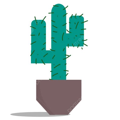 Thorny Cactus Inside A Brown Pot Plant Cactus Succulent Png