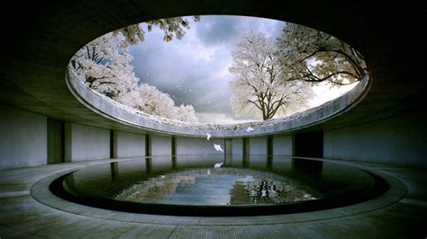 Corridor In Benesse House Museum Of Modern Art In Japan Tadao Ando