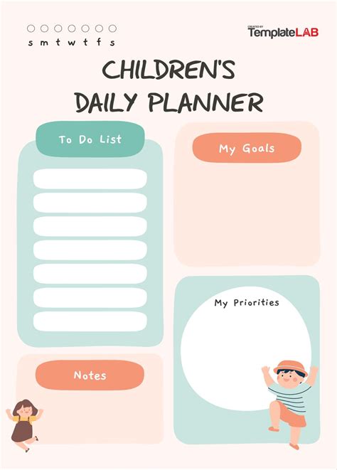 Kids Daily Planner Printable