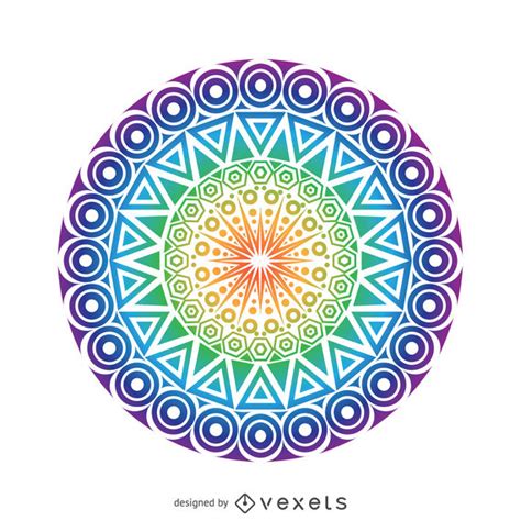 circle mandala design vector