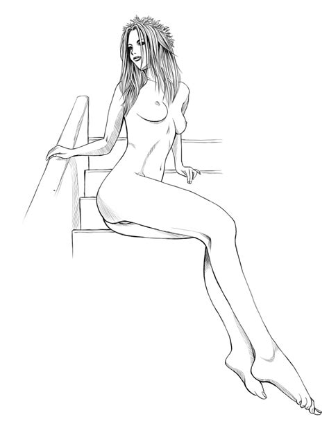 Rule 34 Ass Feet Line Art Nude Pettanko Sketch Tagme 725417