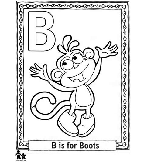 26 coloring pages of Doras Alphabet