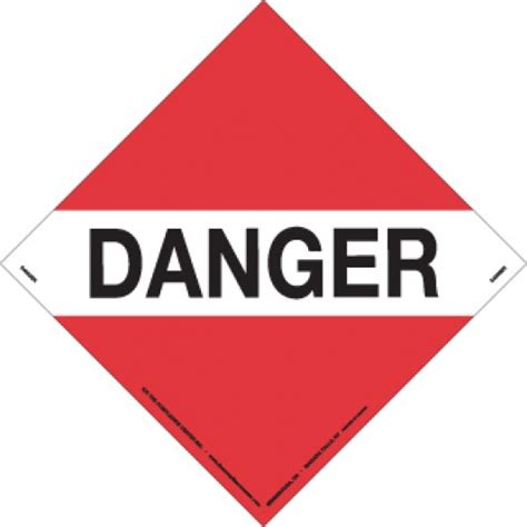 Tdg Danger Placard