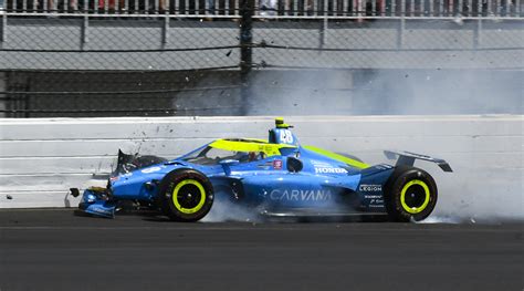 Jimmie Johnsons First Indy 500 Ends In Crash Video Sports Illustrated