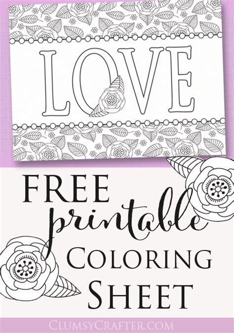 4 Free Adult Coloring Pages For Valentines Day That Will I Love You