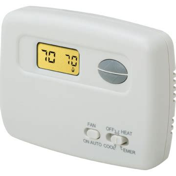 With a 70 series heat pump thermostat. White Rodgers 24 Volt Digital Heat Pump Thermostat | eBay