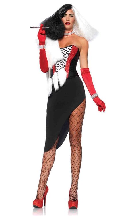 Cruel Diva Sexy Women S Cruella Halloween Costume Sexy Costumes For