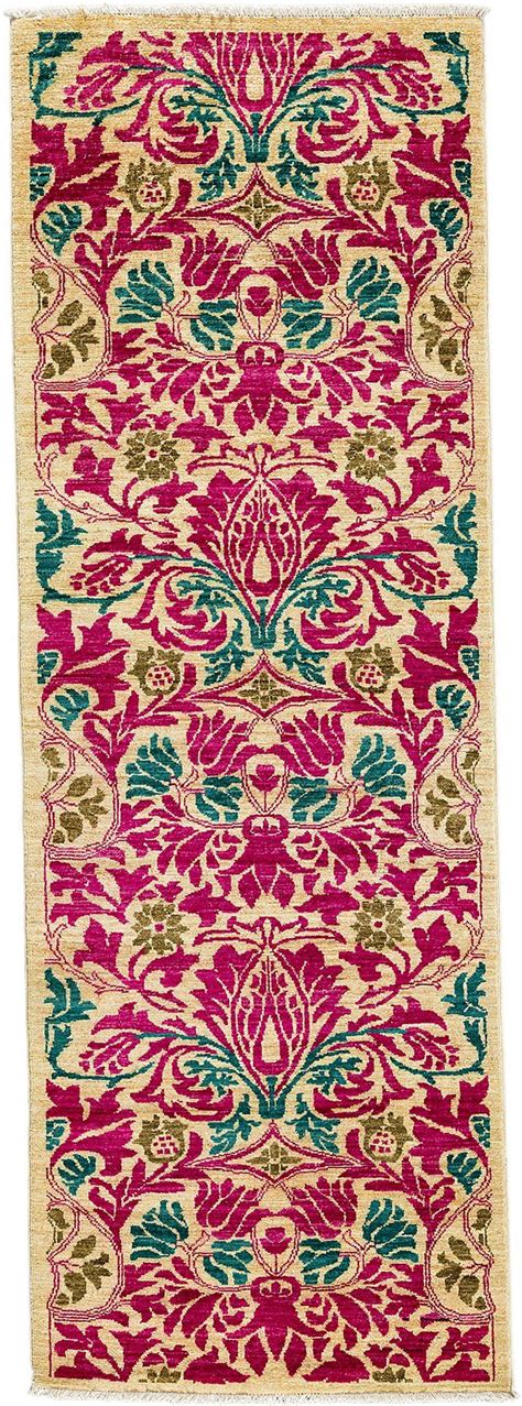 Hand Knotted Arts And Crafts Runner Area Rug Design M1760 209 Size