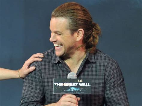 Matt Damon Has A Ponytail And Were Not Sure How To Feel About It