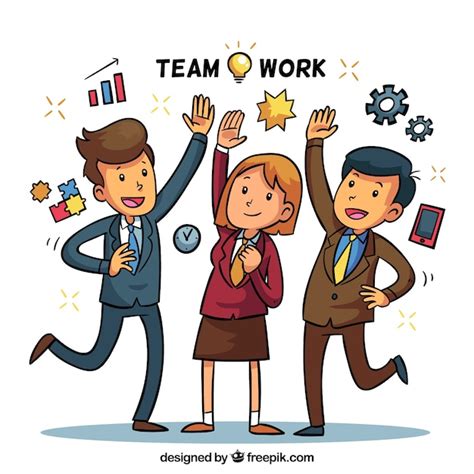 Teamwork Cartoons Clip Art