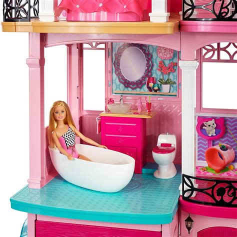 Esta casa de muñecas tiene 3 pisos. Casa de la barbie Casa de ensueño de Barbie - PaisaXpress