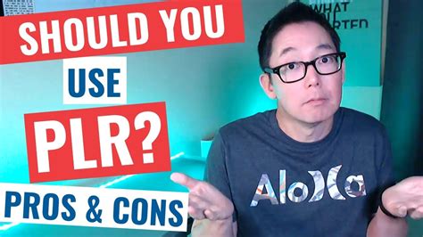 Should You Use Plr Pros And Cons Youtube