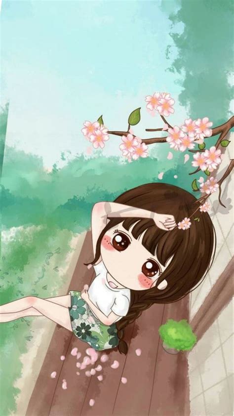 Cute Cartoon And Girl Image Cute Drawings Cute Wallpapers Cute Art