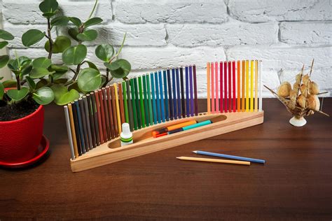 Colored Pencils Holder Free Personalization Painter T Etsy Uk