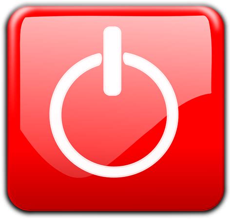 Power On Off Button Glossy Red Png Picpng