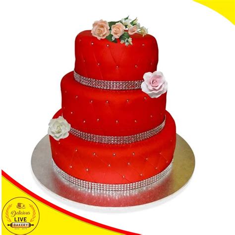 Tier 3 Red Velvet Cake Delicious Live Bakery