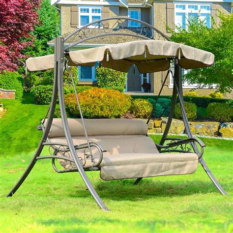 Outdoor Furniture Swing Seat Set Metal Outdoor Swings For Adults Garden