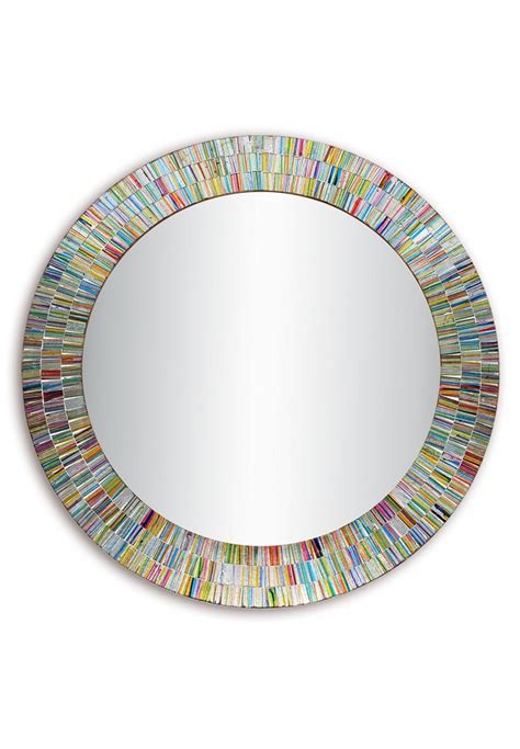Bohemian & eclectic, wall mirror mirrors : bohemian-rainbow-rhapsody-glass-mosaic-decorative-wall ...