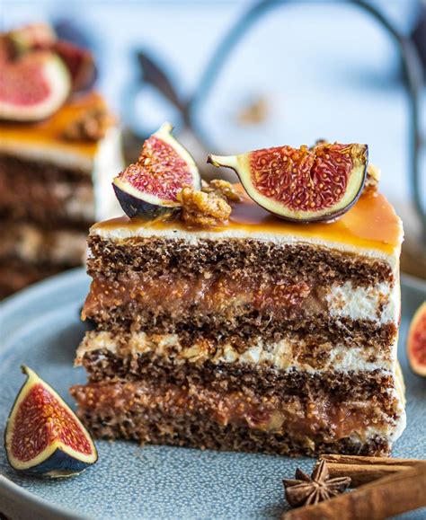 Ach du schöne Feigenzeit Feigen -Walnuss-Torte mit Honig-Ziegenkäse