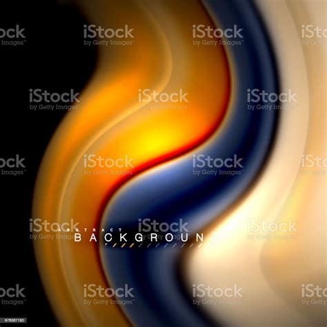 Fluid Mixing Colors Vector Wave Abstract Background Design Colorful