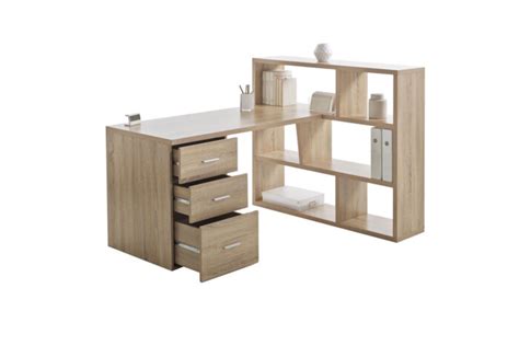 WR 100 Modern straight line design bookshelf with writing table