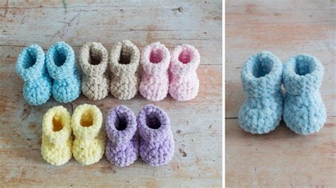 Chunky Crochet Baby Booties A Free Pattern Maisie And Ruth