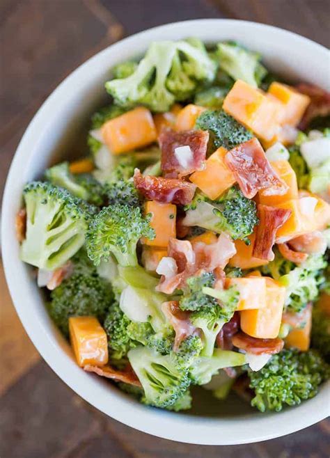 Mix together sugar, mayonnaise and vinegar. Broccoli Salad Recipe | Brown Eyed Baker