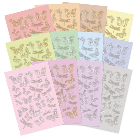 Stickables Die Cut Self Adhesive Butterflies And Dragonflies Pretty