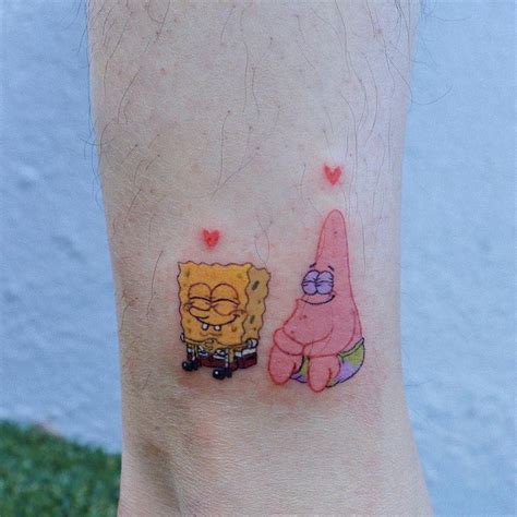 Patrick Star Spongebob Tattoo Cartoon Tattoos Spongebob Tattoo Patrick